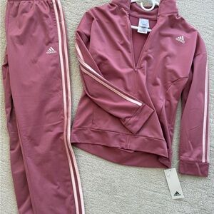 Adidas Mauve Tracksuit with Logo